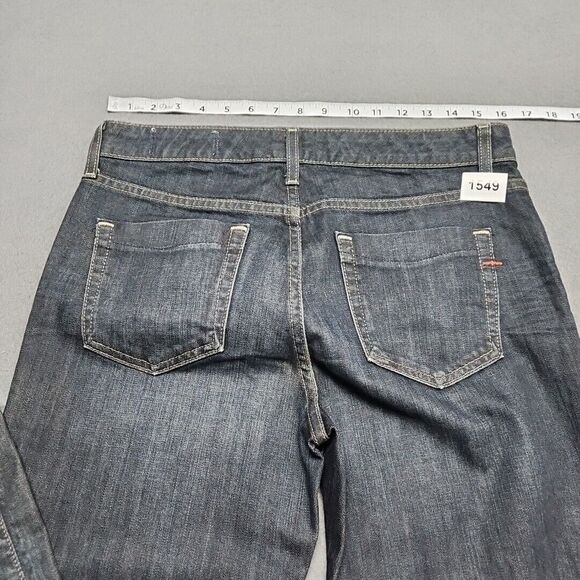 Essential Womens Jeans 8 Reg Stretch Dark Blue Wide Leg Relaxed Gap 1969 - Picture 9 of 10